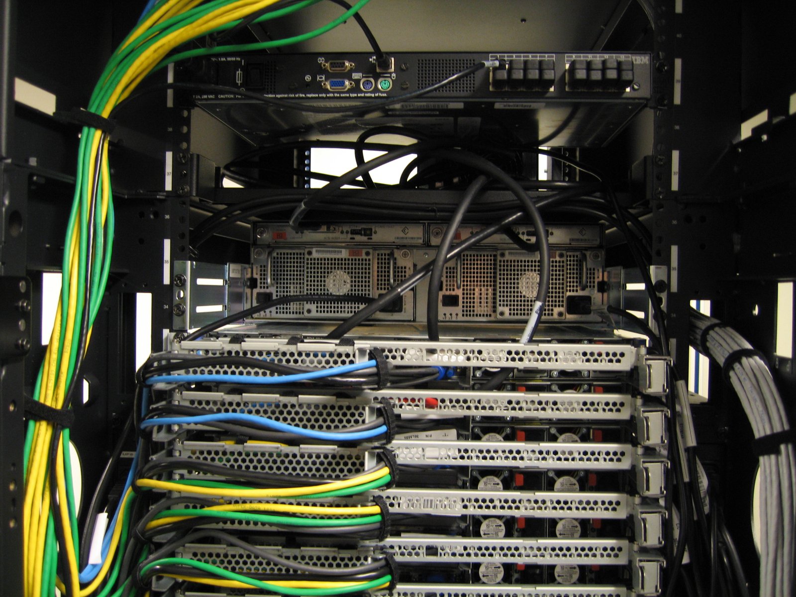Server rack showing enterprise IT infrastructure